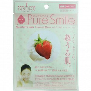 Маска для лица "SunSmile" PureSmile mk02 Milk Series Strawberry milkEssMask косм клубн мол 1шт 1/600
