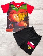 Костюм для мальчика (футболка+шорты) УЗБЕКИСТАН (2-3-4-5)