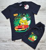 Костюм для мальчика (футболка+шорты) УЗБЕКИСТАН (1-2-3-4)