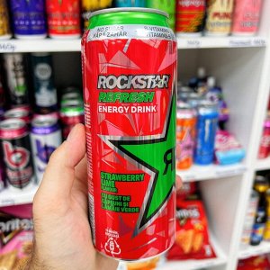 Rockstar Energy Strawberry Lime 500ml - Энергетик Рокстар Клубника Лайм