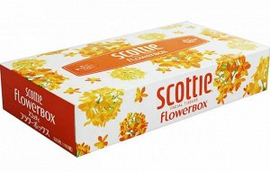 Салфетки двухслойные "Scottie Flowerbox" 160 шт