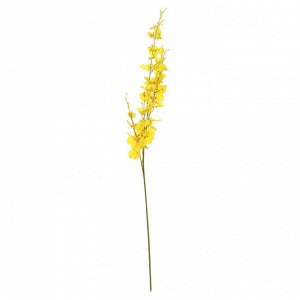 Декоративная ветка "Орхидея мелкая" цвет - желтый, 96см (Китай)