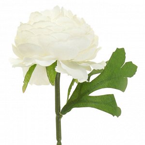 Цветок "Пион" цвет - белый, 28см, цветок - д6х4см (Китай)