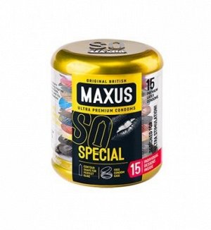 ПРЕЗЕРВАТИВЫ "MAXUS" SPECIAL № 15 (точечно-ребристые) в кейсе