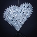 СНОУ БУМ Подвеска декоративная в виде сердечка, 9,5 см, акрил, 6 цветов