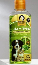 Шампунь &quot;Пижон Premium&quot; для кошек и собак в период линьки, с экстрактами трав, 250 мл
