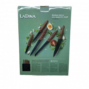 Набор ножей на магнитной подставке LaDina 6 предметов