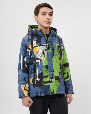 Куртка демисезонная для мальчика зеленого цвета 107Z