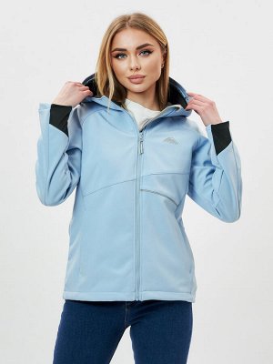 Ветровка MTFORCE женская softshell голубого цвета 22007Gl