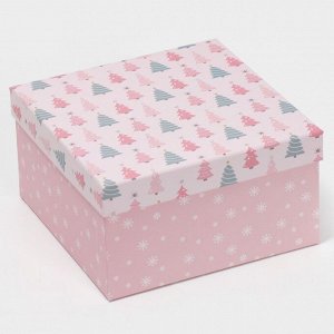Набор новогодних подарочных коробок 10 в 1 Happy New year, 10 х 10 х 6 ‒ 28 х 28 х 15 см, Новый год