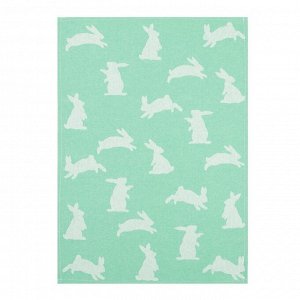 Набор полотенец Этель Hares & leaves 40х60 см - 2 шт., цвет зеленый, 100% хлопок