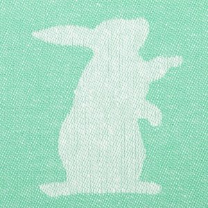 Набор полотенец Этель Hares & leaves 40х60 см - 2 шт., цвет зеленый, 100% хлопок