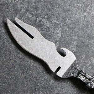 Нож-вилка с ручкой горячей ковки "Серебрянный шар"
