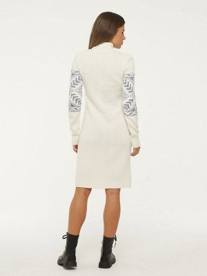 Платье женское 5232-2487/1   504/30869 молоко/зимнее утро