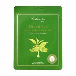 Natureby Green Tea Essence Mask - Питательная маска для кожи лица с экстрактом зелёного чая, 1 шт
