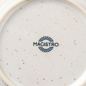 Салатник Magistro Urban, 600 мл, d=16 см, цвет белый с чёрным