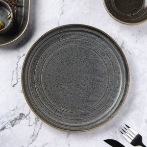Тарелка обеденная Magistro Urban, 22x2,5 см, цвет серый