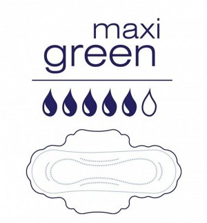 Прокладки женские гигиенические Bella Perfecta ultra MAXI Green в упаковке 16 штук