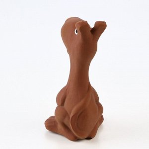 Игрушка пищащая для собак из латекса "Бобик", 11 см, коричневая