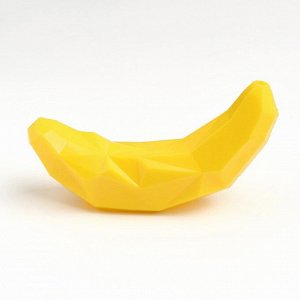 Игрушка для лакомств и сухого корма "Банан", 14 х 3,8 см, жёлтая