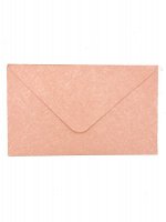 Конверт 6 х 10 см дизайнерская бумага цвет Розовый