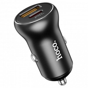 Автомобильное зарядное устройство Hoco “Smooth Road” / PD30W+QC3.0