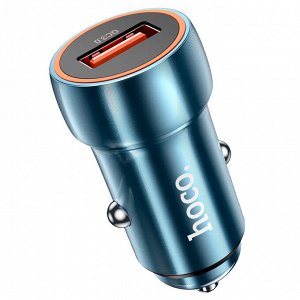 Автомобильное зарядное устройство Hoco “Shield” QC3.0 18W+ Type-C кабель