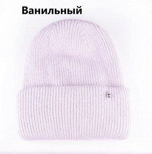 Шапка женская двойная из ангоры цвета в таблице для заказа