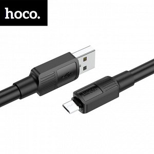 USB кабель Hoco "Solid" MicroUSB / D6 mm, 2.4A, 1 м