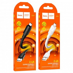 USB кабель Hoco "Solid" MicroUSB / D6 mm, 2.4A, 1 м
