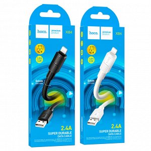 USB кабель Hoco "Solid" For Lightning / D6 mm, 2.4A, 1 м