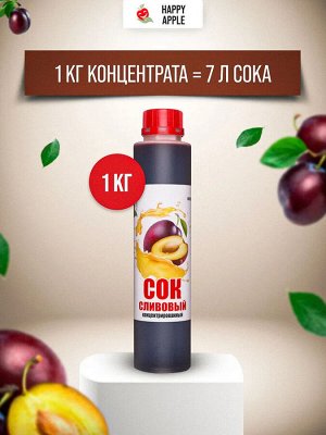 Сок концентрированный Сливовый бутылка 1 кг