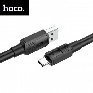 USB кабель Hoco "Solid" Type-C / D6 мм, 3A, 1 м