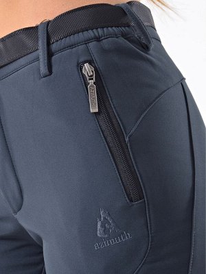 Женские брюки-виндстопперы на флисе Azimuth B 018 Серый