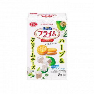 Печенье Левиан премиум крем сыр с травами YBC 50г 1/60 Япония