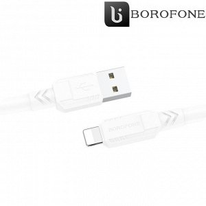 USB кабель Borofone "Goodway" For Lightning / D6 мм 2.4A, 1 м