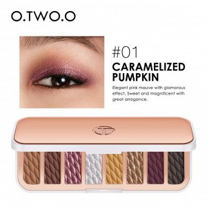 Тени для век O.TWO.O Caramelized Pumpkin 8 цветов № 1 10 g