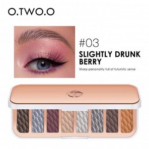 Тени для век O.TWO.O Slightly Drunk Berry 8 цветов № 3 10 g