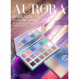 Тени для век O.TWO.O Aurora Borealis матовые 18 цветов 18 g