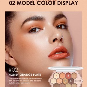 Тени для век O.TWO.O Color And Texture Of Eye Makeup 12 цветов № 2 18 g