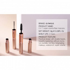 Тушь для ресниц O.TWO.O Miracle Mascara 2 in 1 8 g