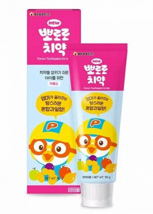 Зубная паста детская со вкусом фруктов Pororo 90г