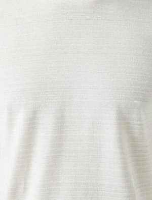 KOTON Хлопковая базовая футболка с коротким рукавом