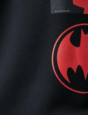 Толстовка с капюшоном Бэтмен с принтом по лицензии