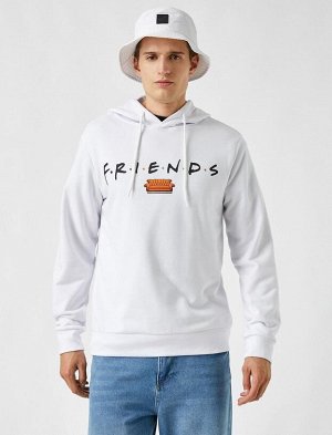 Толстовка с капюшоном Friends с принтом по лицензии