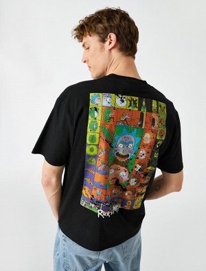 Рик и Морти Oversize-футболка с лицензионным принтом
