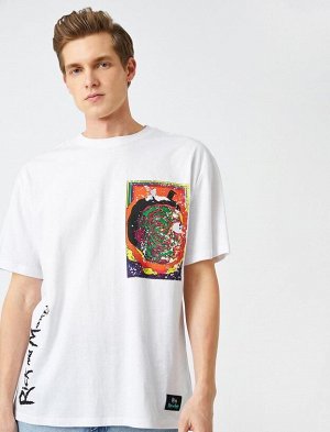 KOTON Рик и Морти Oversize-футболка с лицензионным принтом