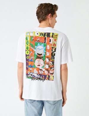 Рик и Морти Oversize-футболка с лицензионным принтом