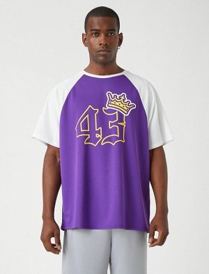 Баскетбольная спортивная футболка с принтом