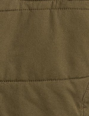 Куртка с капюшоном Молния Хлопок с деталями